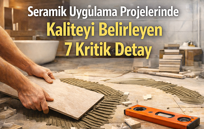 Seramik Uygulama Projelerinde Kaliteyi Belirleyen 7 Kritik Detay